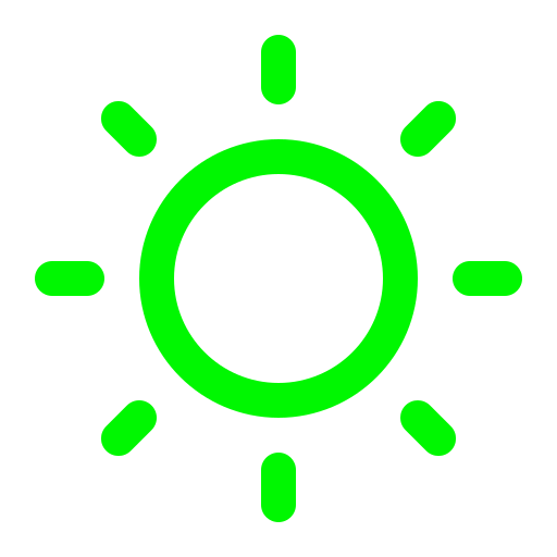 sol emoji png verde